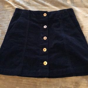 NWOT FOREVER21 NAVY CORDUROY SKIRT